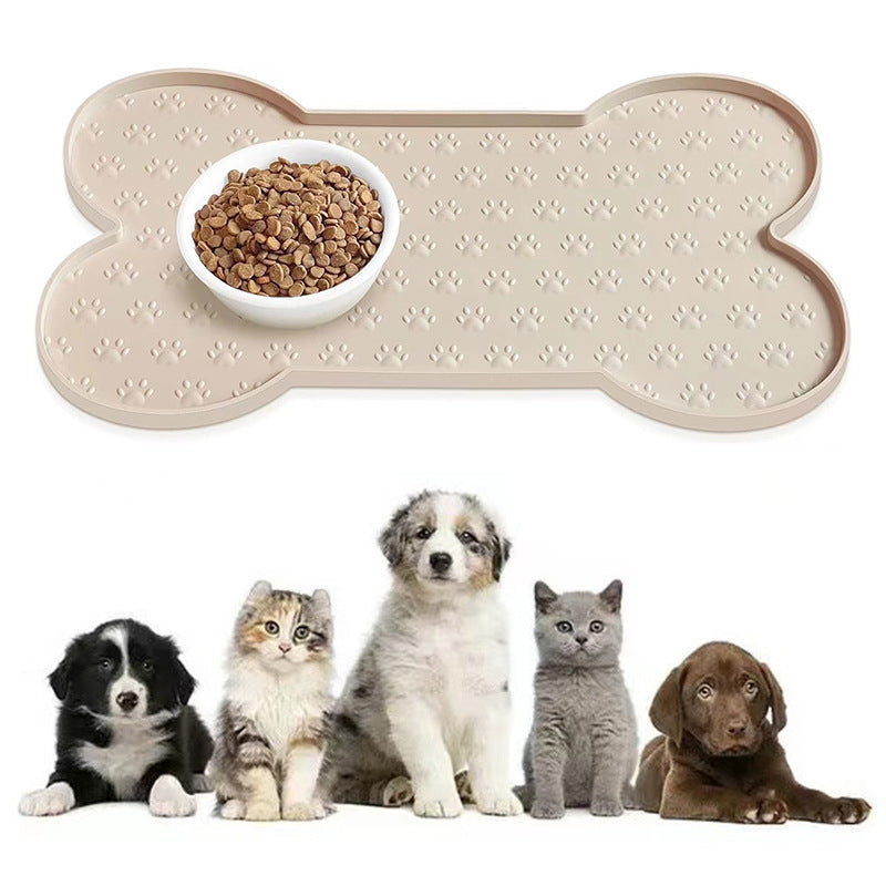 KFX-4981949 Silicone Pet Feeding Mat for Cats - Anti-Spill and Easy to Clean, Available in Multiple Colors