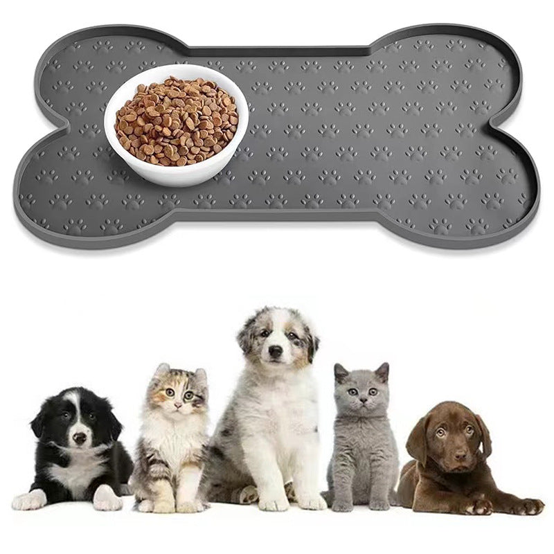 KFX-4981949 Silicone Pet Feeding Mat for Cats - Anti-Spill and Easy to Clean, Available in Multiple Colors
