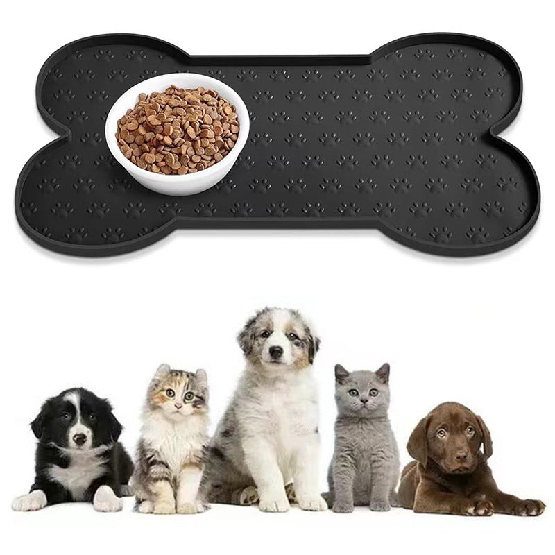 KFX-4981949 Silicone Pet Feeding Mat for Cats - Anti-Spill and Easy to Clean, Available in Multiple Colors