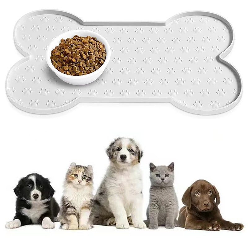 KFX-4981949 Silicone Pet Feeding Mat for Cats - Anti-Spill and Easy to Clean, Available in Multiple Colors