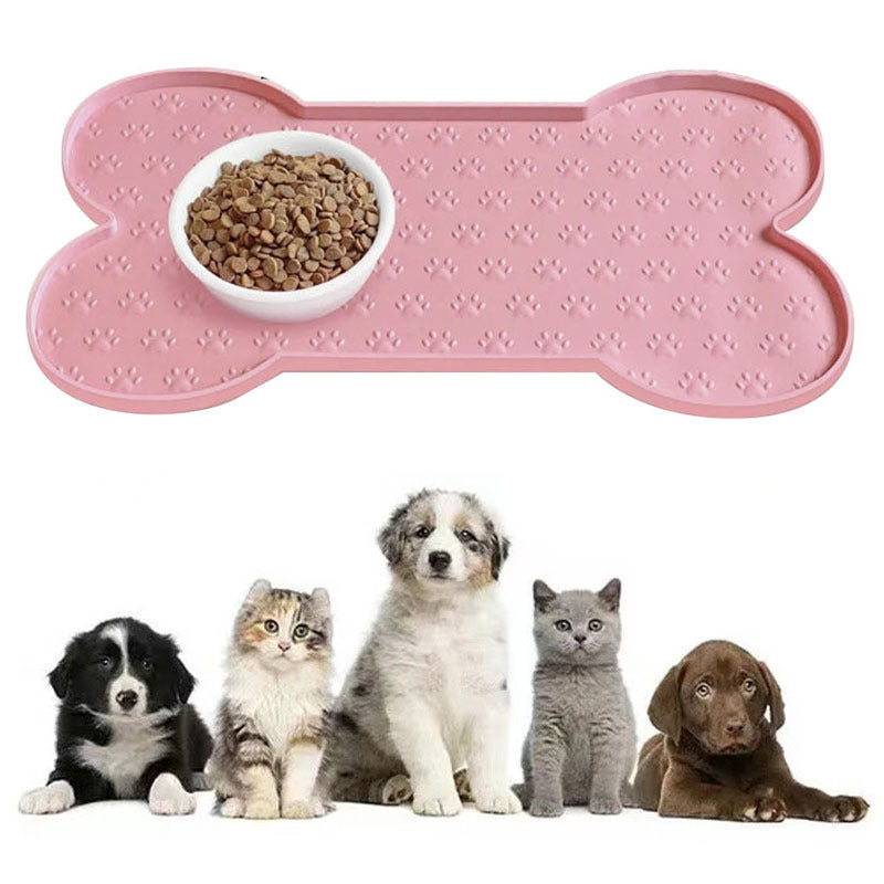 KFX-4981949 Silicone Pet Feeding Mat for Cats - Anti-Spill and Easy to Clean, Available in Multiple Colors