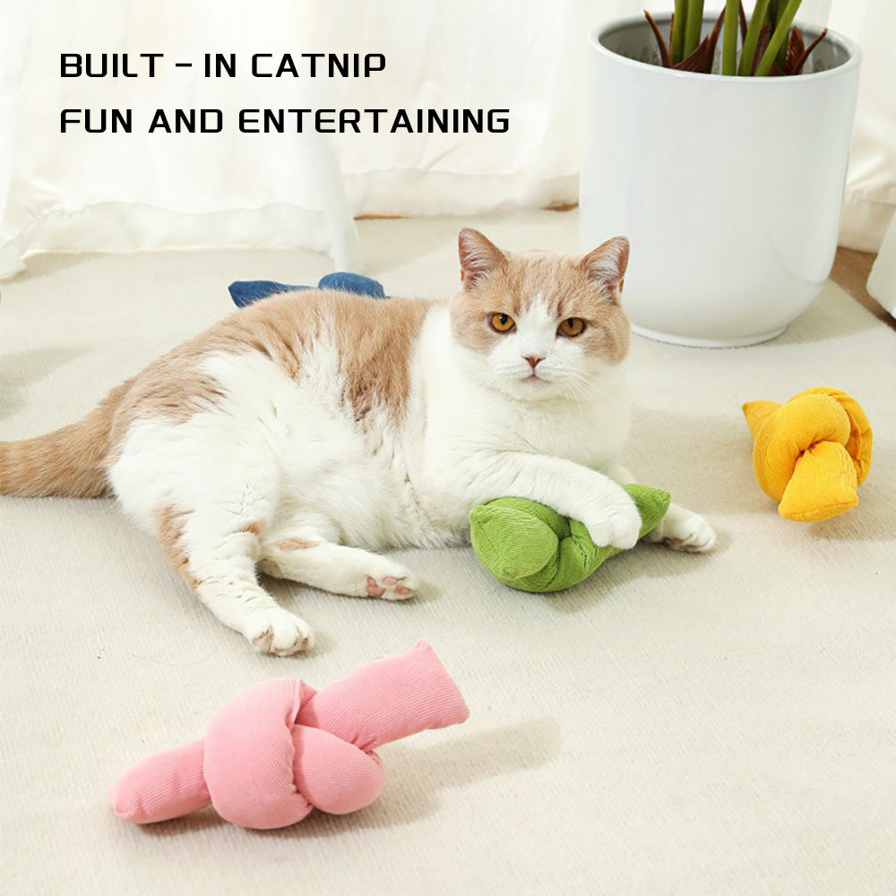 KFX-4983229 Natural Cotton Rope Knot Dog Toy - Interactive Chew & Tug Play for Dogs