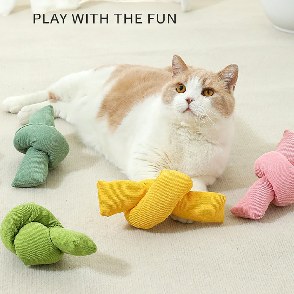 KFX-4983229 Natural Cotton Rope Knot Dog Toy - Interactive Chew & Tug Play for Dogs