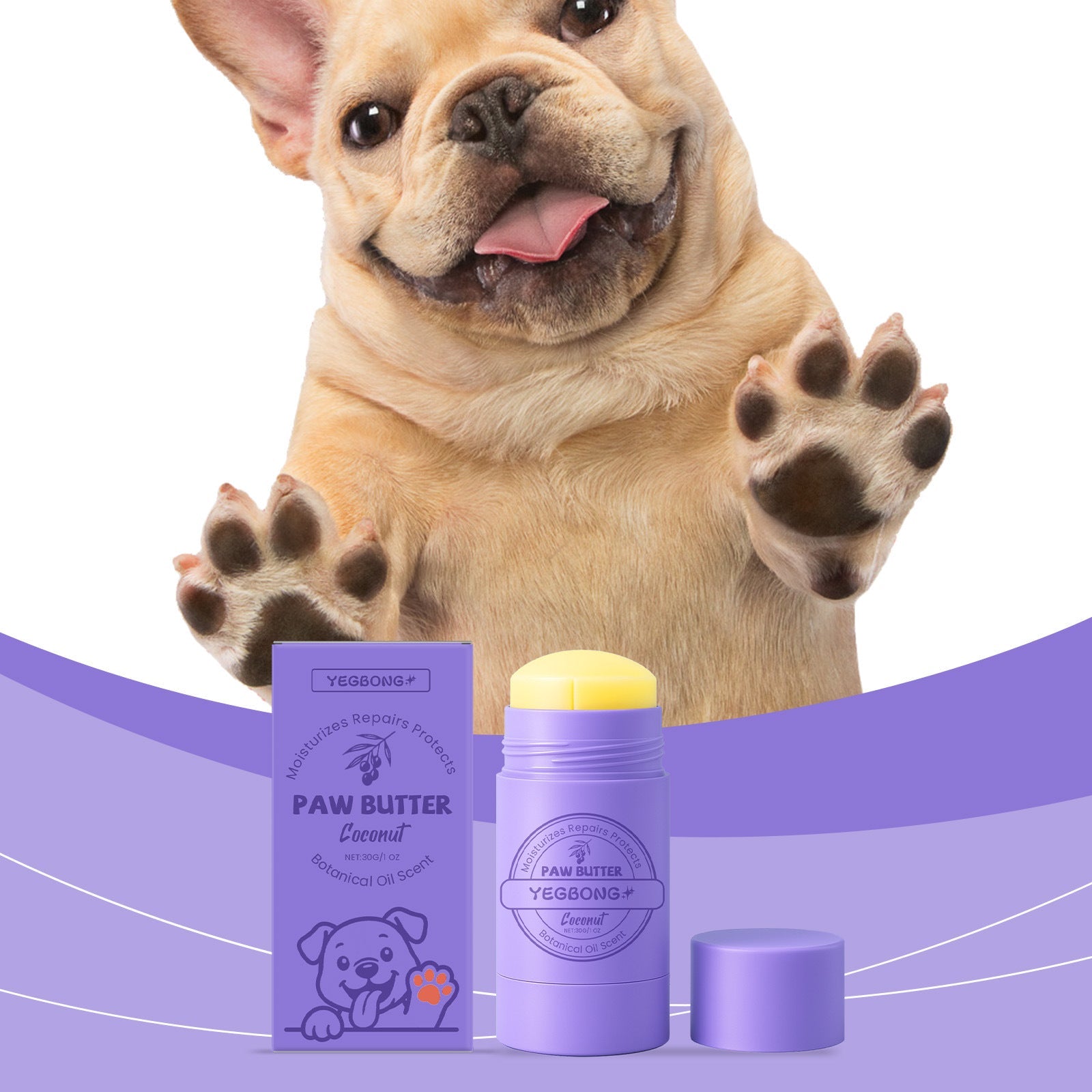 KFX-4989373 Dog Paw Moisturizing Cream for Soothing and Care - 30g