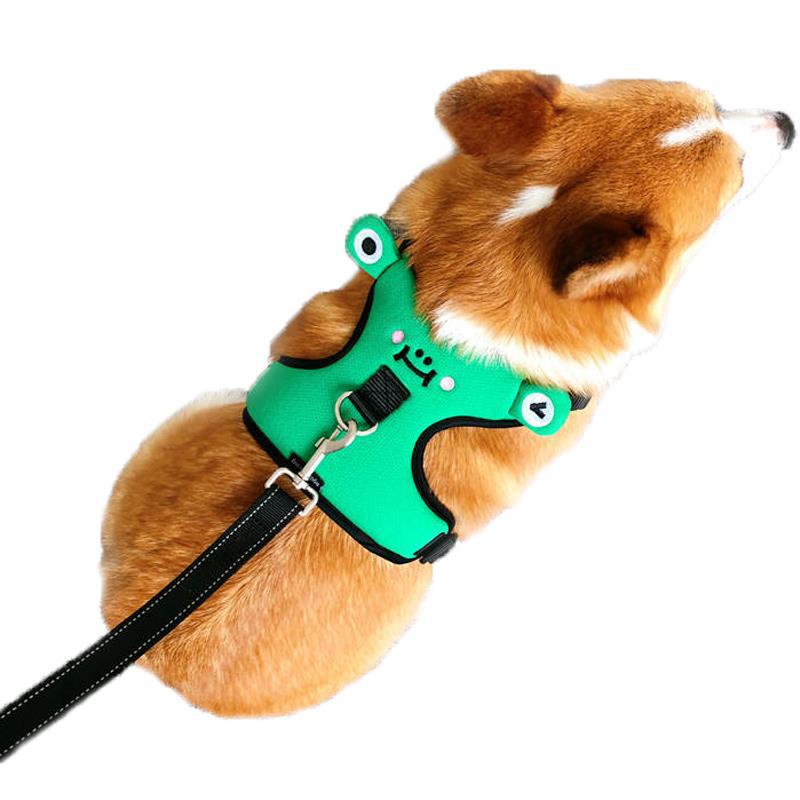 KFX-4990781 Small Dog Vest Harness with Traction Rope for Comfortable Walking, Polyester Material, Various Sizes Available