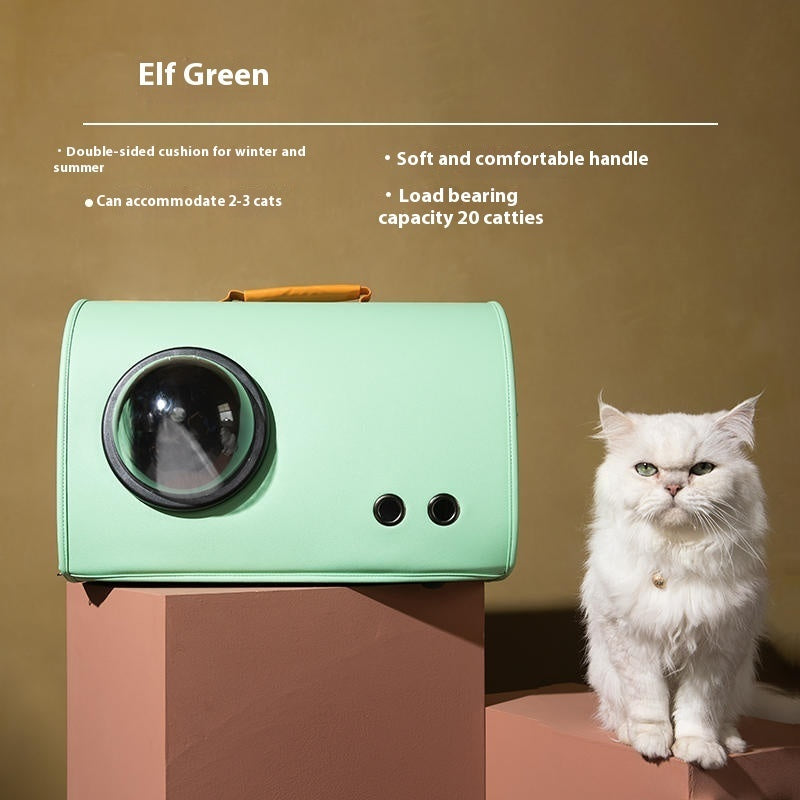 KFX-4991549 Portable Pet Handbag for Dogs and Cats - Elk Orange, Elf Green, and Monet Gray Options