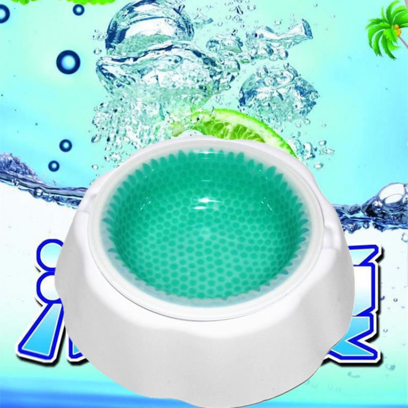 KFX-4991677 Condensed Pearl Ice Dog and Cat Bowl - BPA-Free PP Material in Blue and Green