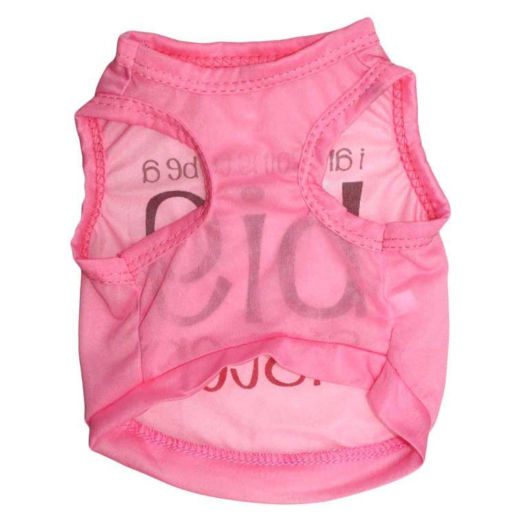 KFX-4992061 Ultra-Thin Breathable Polyester Pet Vest in Pink and Blue - Size XS, S, M, L