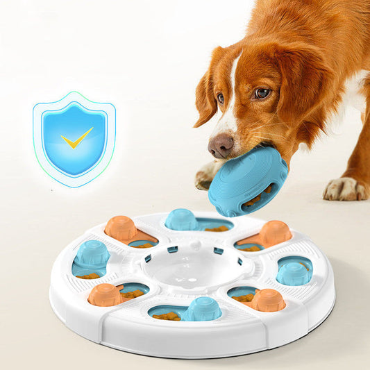 KFX-4992317 Interactive Dog Puzzle Toy for Sniffing and Chewing, ABS Material, 338x338x63mm