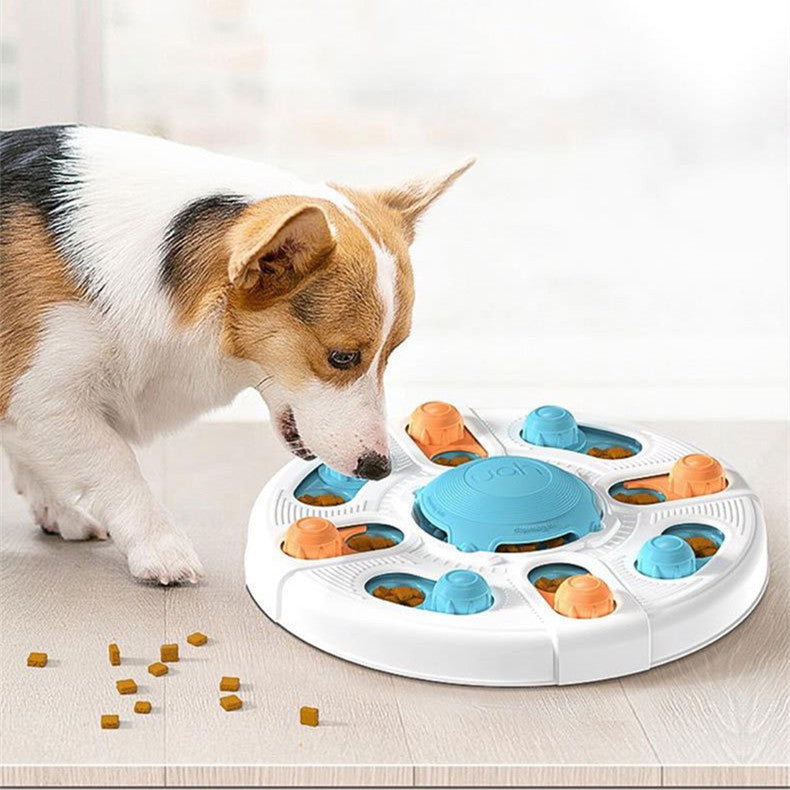KFX-4992317 Interactive Dog Puzzle Toy for Sniffing and Chewing, ABS Material, 338x338x63mm