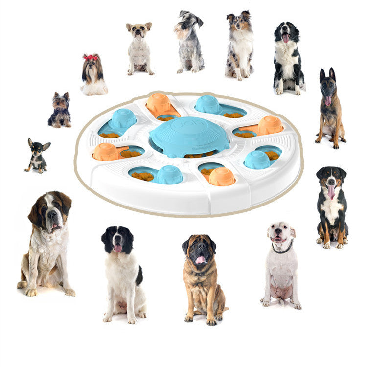 KFX-4992317 Interactive Dog Puzzle Toy for Sniffing and Chewing, ABS Material, 338x338x63mm