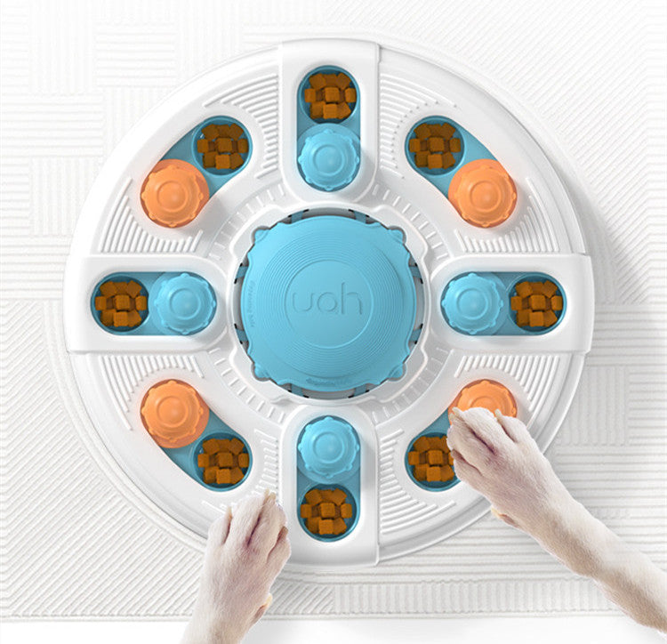 KFX-4992317 Interactive Dog Puzzle Toy for Sniffing and Chewing, ABS Material, 338x338x63mm