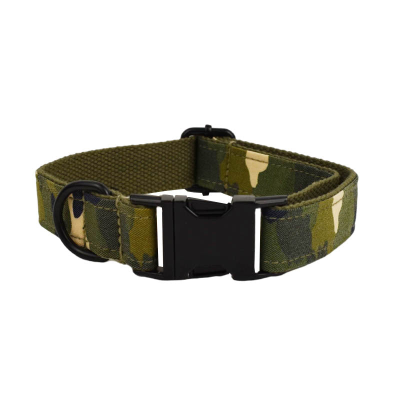 KFX-4997053 Camouflage Dog Collar and Leash Set with Bow and Vest 4-Piece Collection