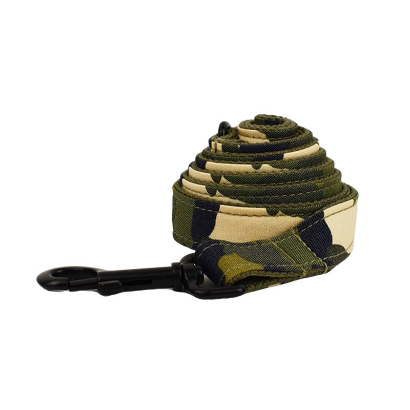KFX-4997053 Camouflage Dog Collar and Leash Set with Bow and Vest 4-Piece Collection