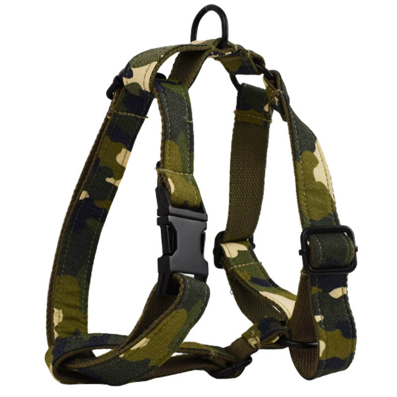 KFX-4997053 Camouflage Dog Collar and Leash Set with Bow and Vest 4-Piece Collection