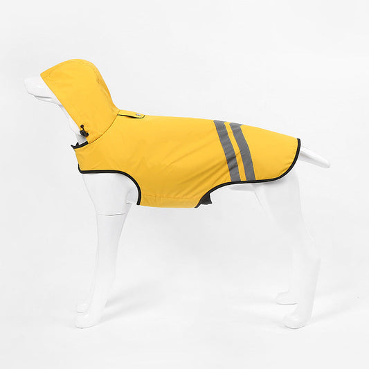 KFX-4997821 Windproof Hooded Jacket for Dogs - Casual Pet Outerwear in Various Colors and Sizes