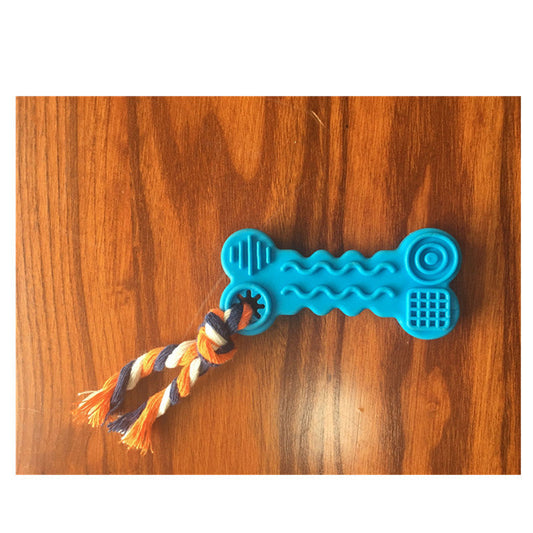 KFX-4998077 Durable TPR Wave Biscuit Dog Toy - Safe, Non-Toxic, Ideal for Small Dogs