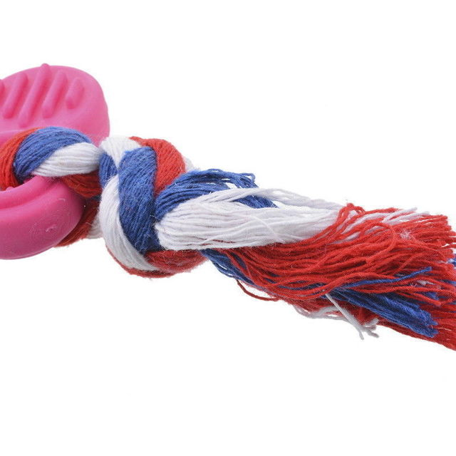 KFX-4998077 Durable TPR Wave Biscuit Dog Toy - Safe, Non-Toxic, Ideal for Small Dogs