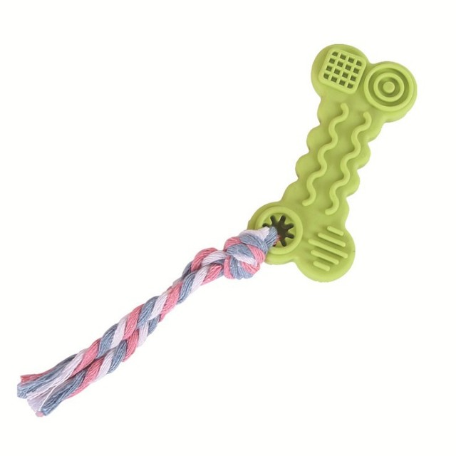 KFX-4998077 Durable TPR Wave Biscuit Dog Toy - Safe, Non-Toxic, Ideal for Small Dogs