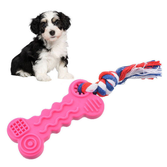KFX-4998077 Durable TPR Wave Biscuit Dog Toy - Safe, Non-Toxic, Ideal for Small Dogs