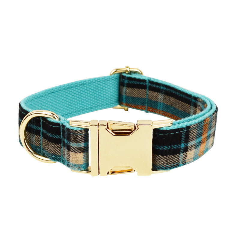 KFX-4998717 Green Retro Pet Collar and Leash Set with Bow and Vest, 4-Piece Outfit for Dogs