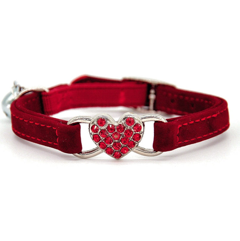 KFX-4999229 Sky Blue, Pink, Red, or Black Cat Collar for Neck Sizes 21-26cm, 1cm Width, Adjustable Fit