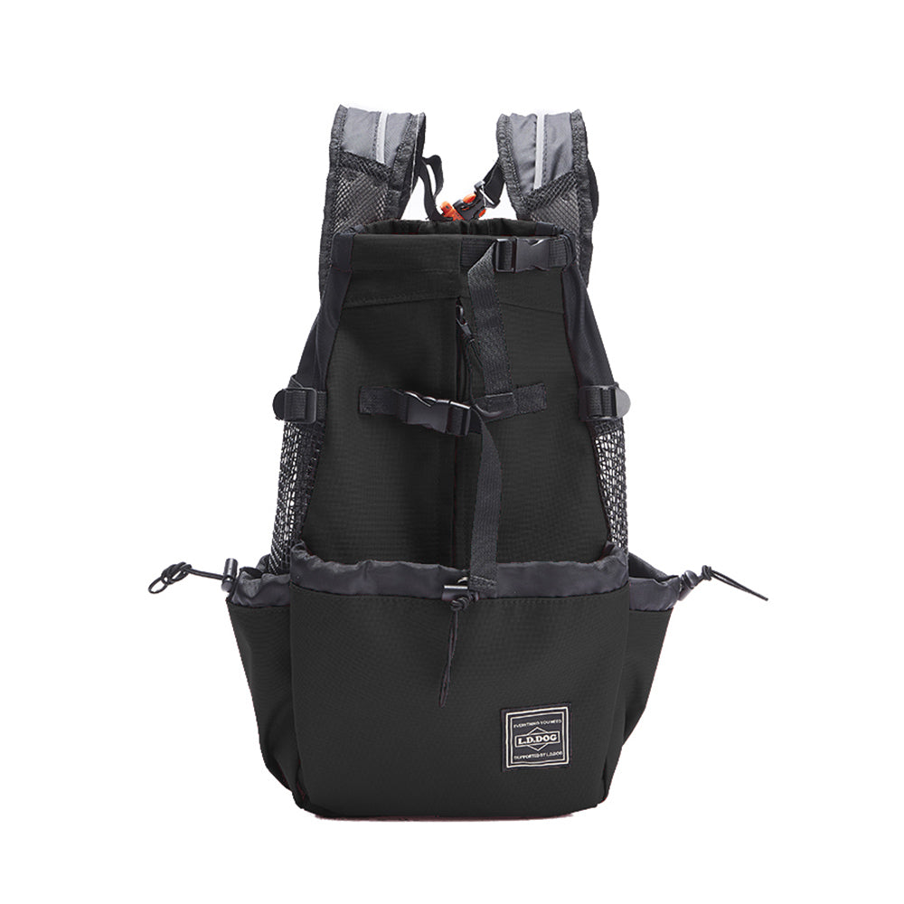 KFX-4999485 Adjustable Pet Backpack for Outdoor Adventures with Water Bottle Holder, Sizes S-XL