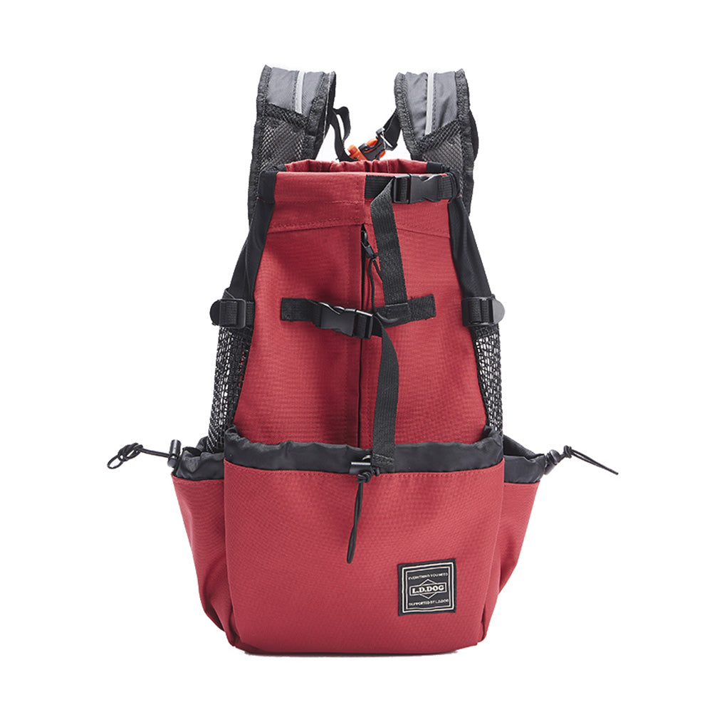 KFX-4999485 Adjustable Pet Backpack for Outdoor Adventures with Water Bottle Holder, Sizes S-XL