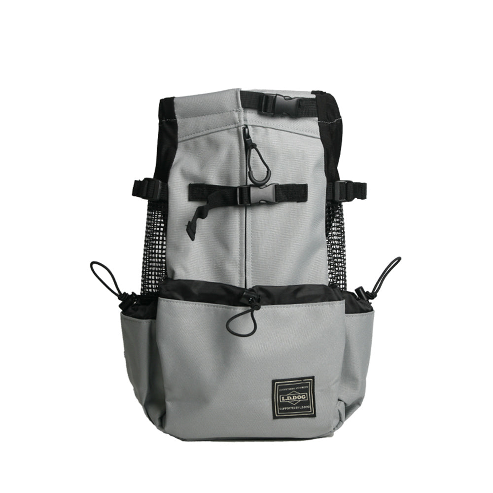 KFX-4999485 Adjustable Pet Backpack for Outdoor Adventures with Water Bottle Holder, Sizes S-XL