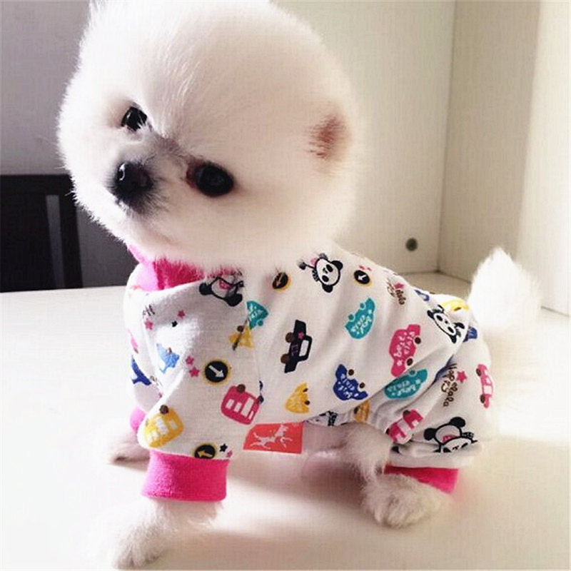 KFX-5001405 Cozy Cotton Pajamas for Dogs - Four-Legged Casual Sleepwear