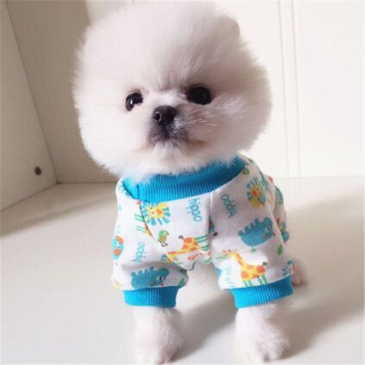 KFX-5001405 Cozy Cotton Pajamas for Dogs - Four-Legged Casual Sleepwear