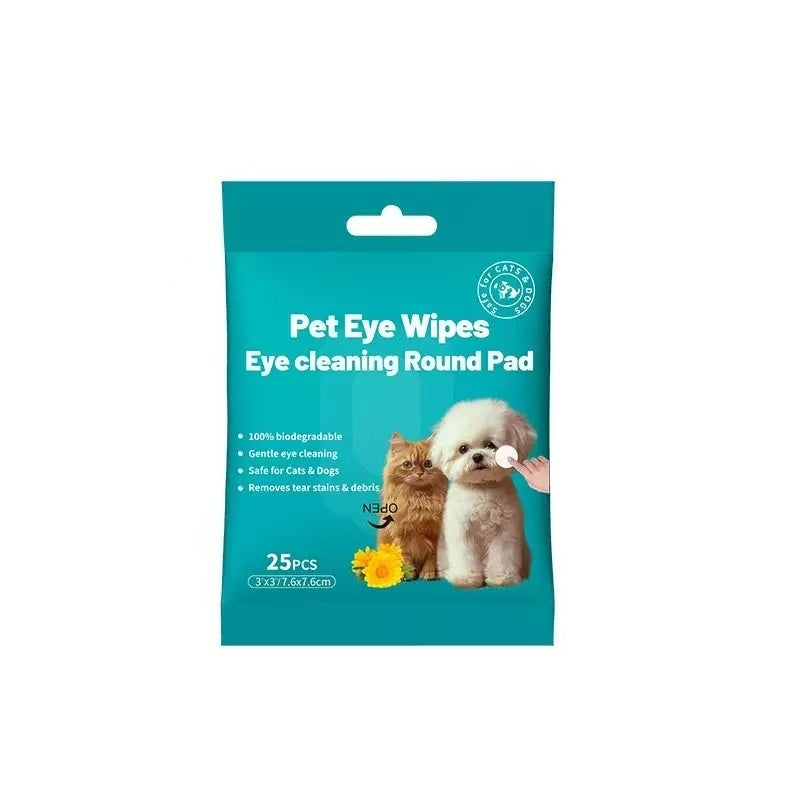 KFX-5002685 Tear Mark Removal Wipes for Cats and Dogs – 25 Count Eye Cleaning Towels