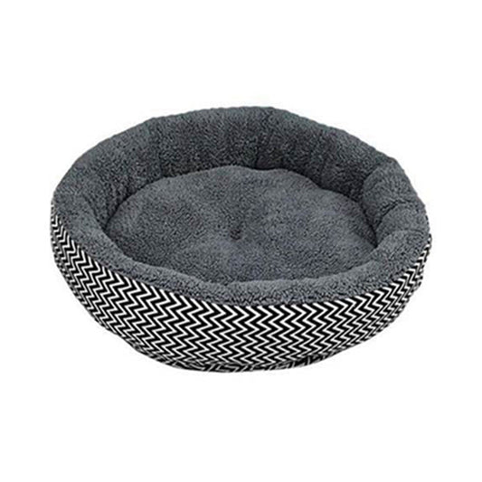 KFX-5003069 Cozy Cloth Pet Round Kennel for Deep Sleep and Comfort