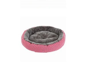 KFX-5003069 Cozy Cloth Pet Round Kennel for Deep Sleep and Comfort