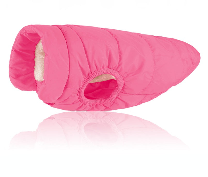 KFX-5007165 Cotton Winter Vest for Small and Medium Dogs - Available in Red, Navy Blue, and Brown