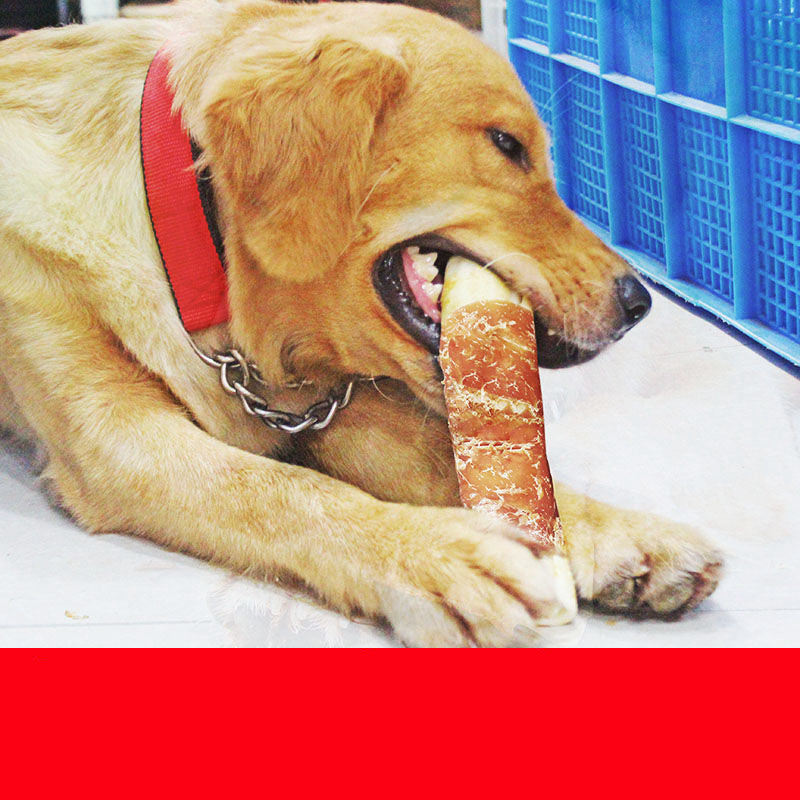 KFX-5008829 Chicken-Wrapped Cowhide Rolls for Dogs - Nutritious Chew Treats, Small & Large Sizes Available