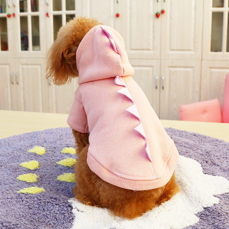 KFX-5011133 Dinosaur Hooded Cotton Sweater for Pets - Casual Style with Size Options