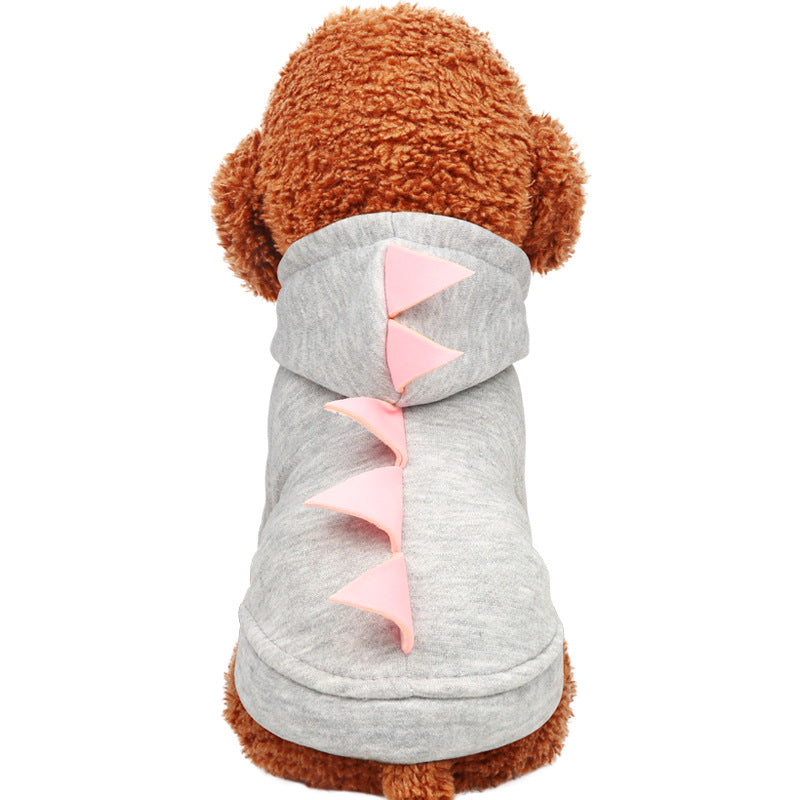 KFX-5011133 Dinosaur Hooded Cotton Sweater for Pets - Casual Style with Size Options