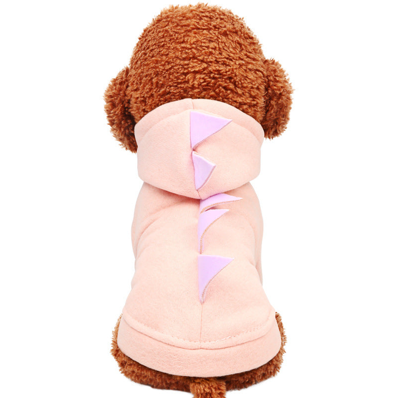 KFX-5011133 Dinosaur Hooded Cotton Sweater for Pets - Casual Style with Size Options