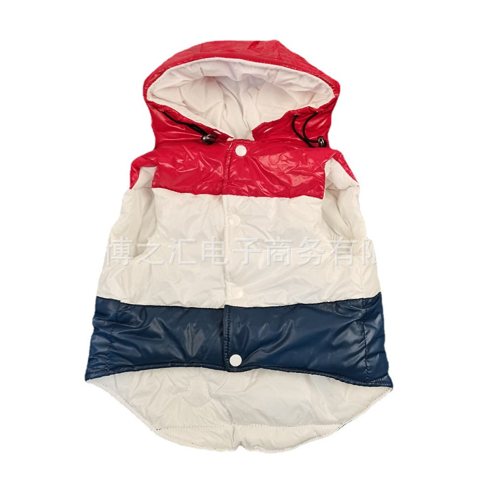 KFX-5013181 Three-Color Cotton-Padded Pet Vest for Autumn and Winter - Sizes XS to 2XL