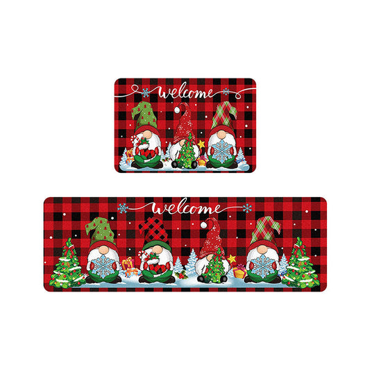 KFX-5015357 Festive Christmas Decorative Door Mat for Entryway – Available in Multiple Colors and Sizes