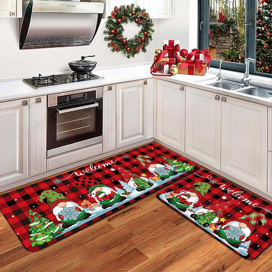 KFX-5015357 Festive Christmas Decorative Door Mat for Entryway – Available in Multiple Colors and Sizes