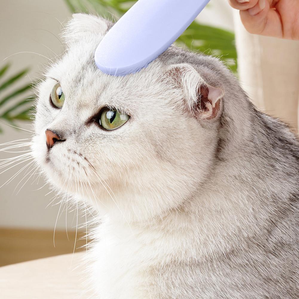 KFX-5015997 Durable Cat Grooming Comb with Tongue Massager for Comfortable Pet Care