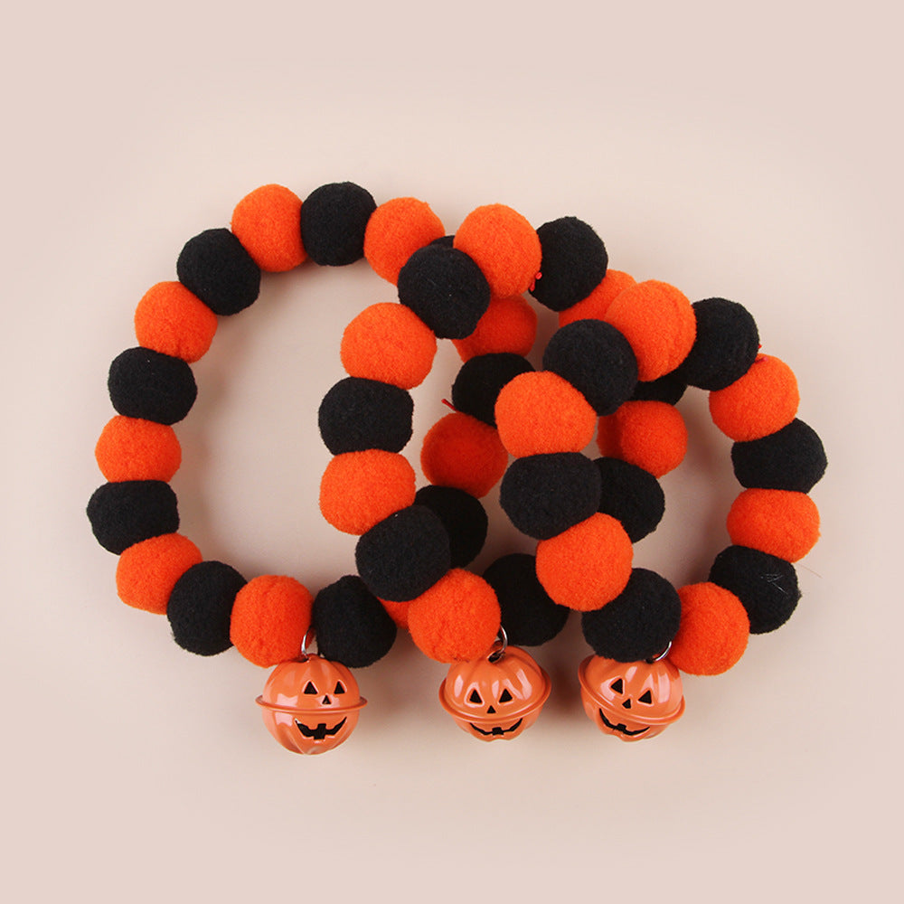 KFX-5016509 Halloween Pet Collar with Pumpkin Design - Adjustable Sizes S, M, L