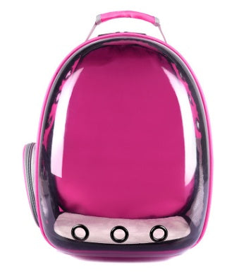 KFX-5018173 360 Degree Sightseeing Portable Pet Backpack Carrier with Bubble Design, Breathable and Lightweight Rucksack for Small Pets