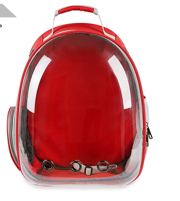 KFX-5018173 360 Degree Sightseeing Portable Pet Backpack Carrier with Bubble Design, Breathable and Lightweight Rucksack for Small Pets