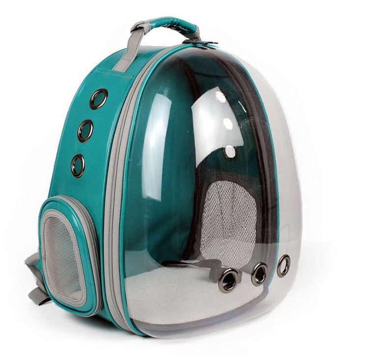 KFX-5018173 360 Degree Sightseeing Portable Pet Backpack Carrier with Bubble Design, Breathable and Lightweight Rucksack for Small Pets