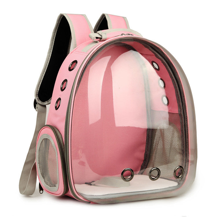 KFX-5018173 360 Degree Sightseeing Portable Pet Backpack Carrier with Bubble Design, Breathable and Lightweight Rucksack for Small Pets