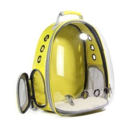 KFX-5018173 360 Degree Sightseeing Portable Pet Backpack Carrier with Bubble Design, Breathable and Lightweight Rucksack for Small Pets