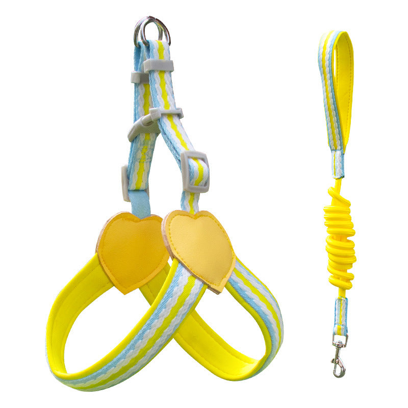 KFX-5018301 Dog Vest with Hand-Holding Rope and Adjustable Chest Strap - Available in Multiple Colors